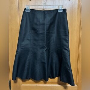 Ann Taylor Elegant Black A-Line Skirt